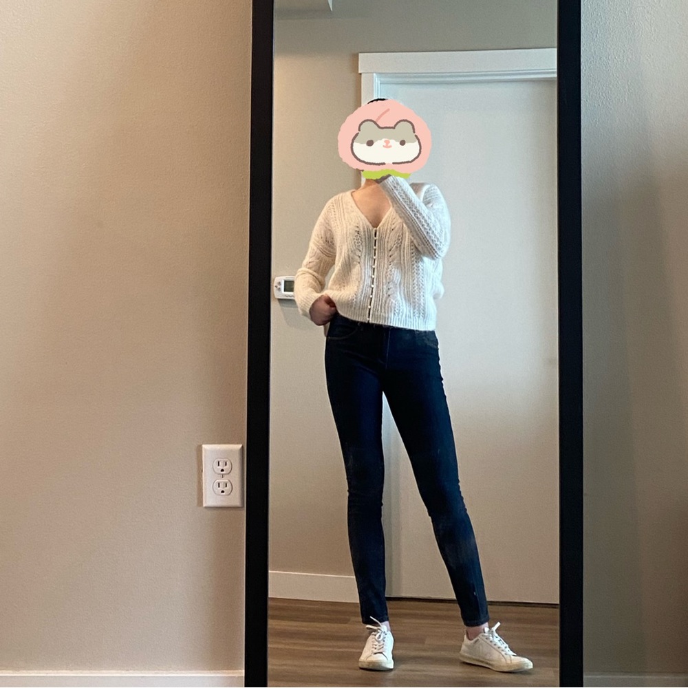 Forever 21 High-Rise Dark Blue Jeans